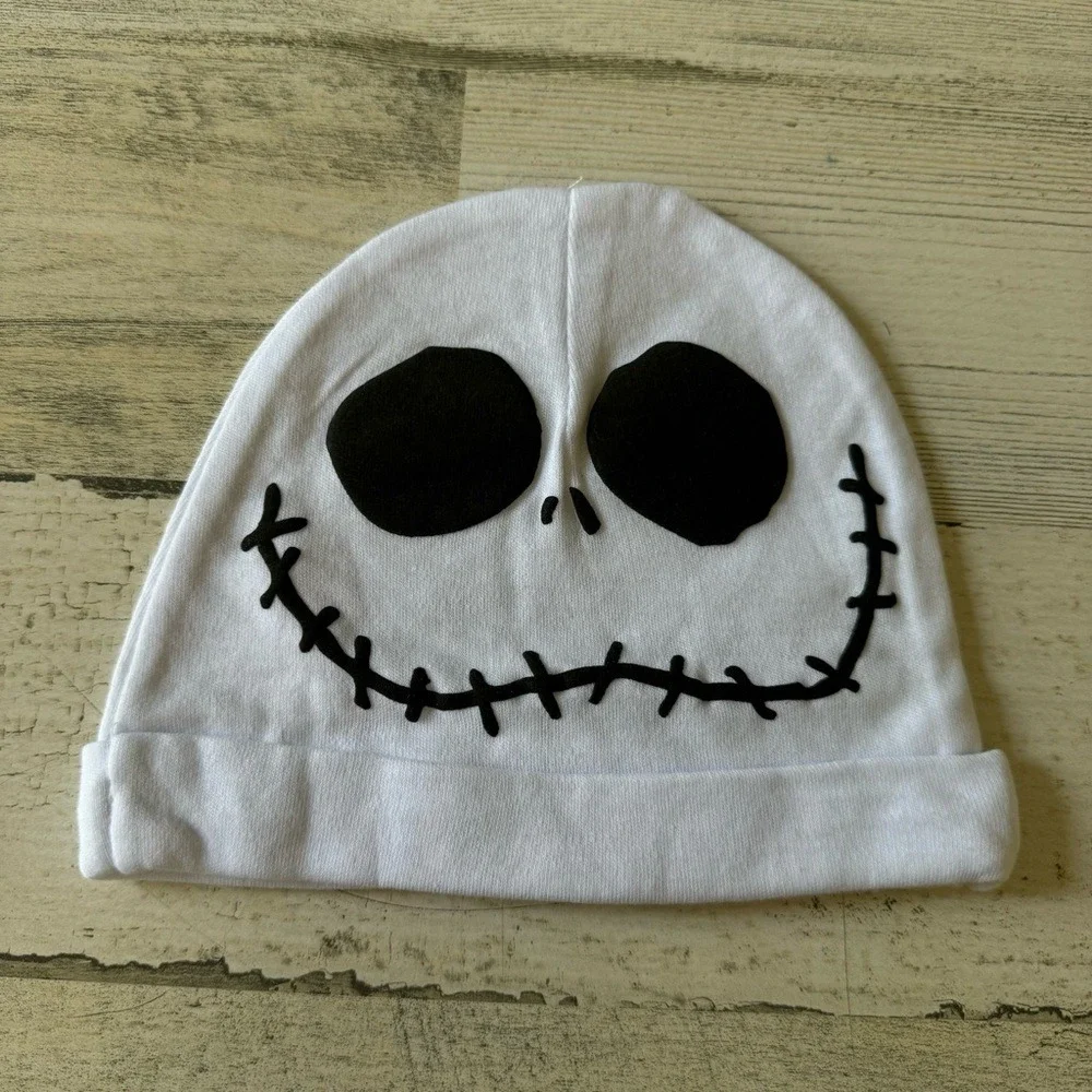 NEW Disney Nightmare Before Christmas Jack Skellington Baby Cosplay Bodysuit Hat